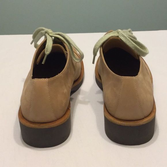 Anne Klein Sport Camel Leather Lace Up Shoes - Picture 3 of 5